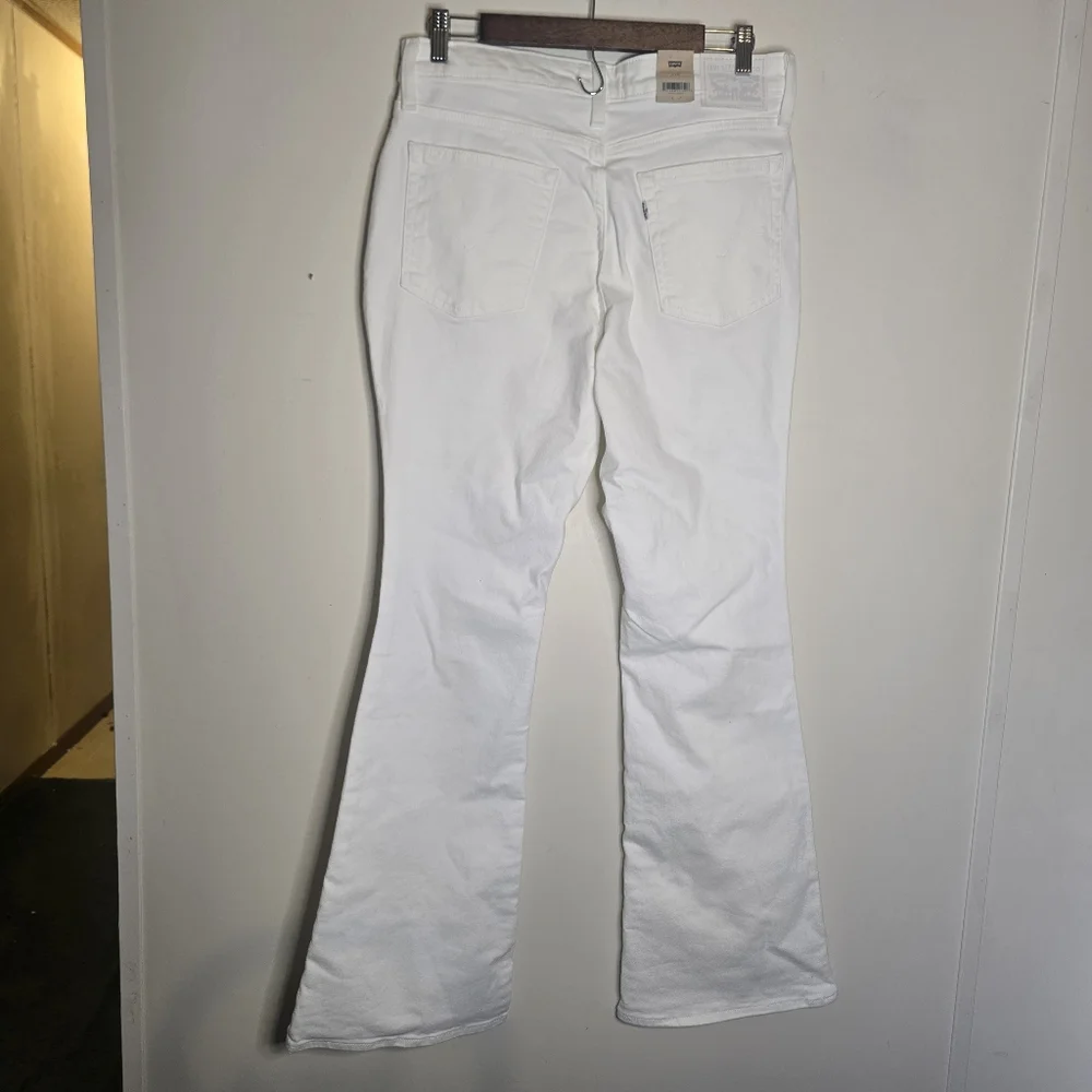 Levi's 726 Flare Jeans White Denim High Rise Size 31 X 32 - Picture 3 of 8